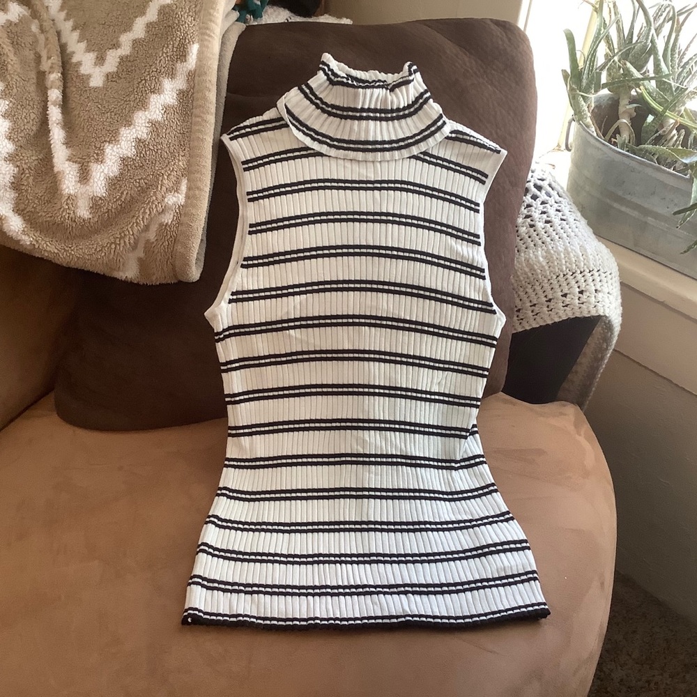 Express Turtle Neck Tank Top